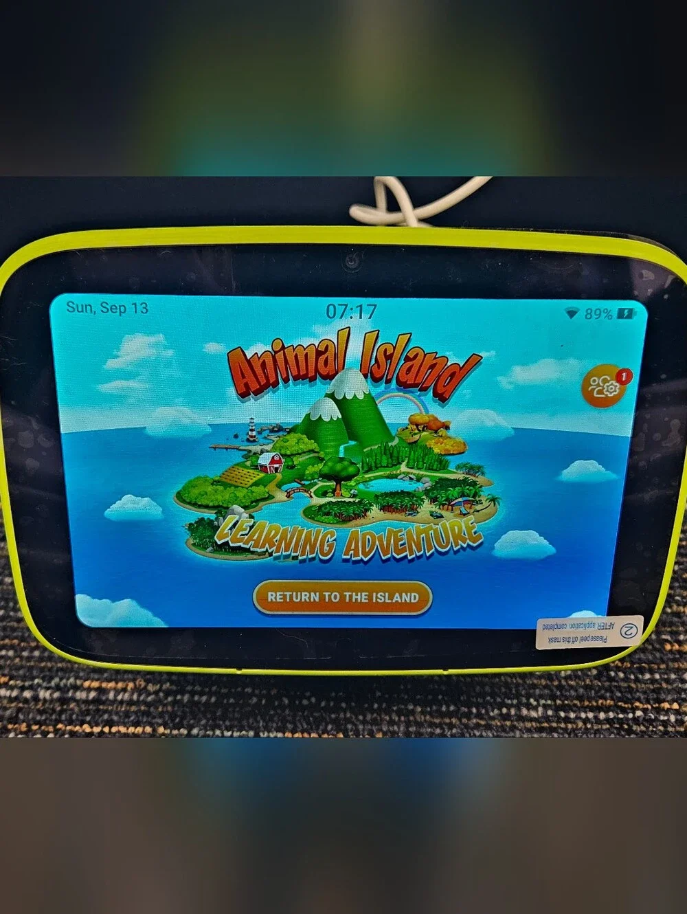 Animal Island Kids Learning Tablet - Yellow